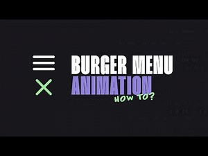 How To Create an Animated Burger Menu with HTML, CSS and JavaScript