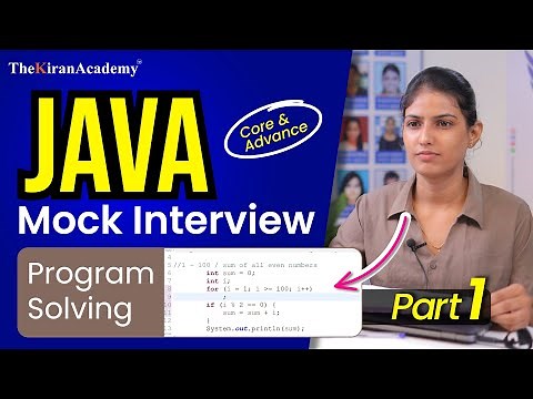 Java Interview Questions | Java Program Solving | Core & Advance Java | Part 1