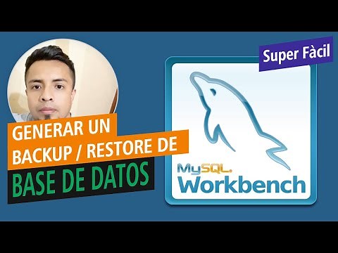 ¡Super Fácil! respaldar y restaurar una base de datos en MySQL