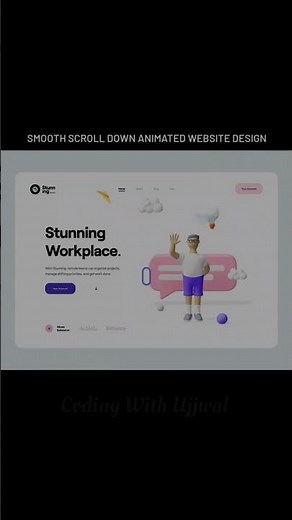 🔥 Smooth Scroll Down Animation | Elevate Your Website Design with CSS & JavaScript!