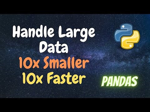 How to Handle Large Dataset (Pandas CSV) | Python