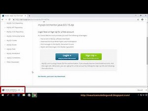 (10) Java GUI App & MySQL JDBC Netbeans - How To Download And Install Mysql Driver (ConnectorJ)