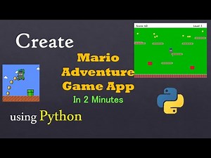Create Mario video Game app in 2 minutes using pygame | Python mini project ideas for Beginners