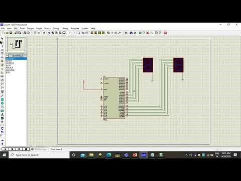 Interfacing 7-segment LED display to generate counting from 0 to 99 on 8051 microcontroller