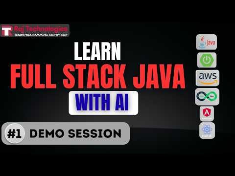 Full Stack JAVA Demo Class - 1 | Become a Full Stack JAVA Developer with AI in 5 Months