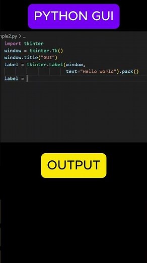 How to Create GUI Using TKinter | Python Tutorial #python #tkinter #tkintertutorial #learnpython