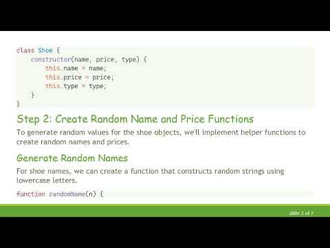 Generate a Random Array of Objects in JavaScript: 10,000 Shoes at Your Fingertips!