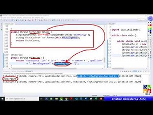 Clases y métodos return en JAVA formatear Fecha Tipo Date a String usando SimpleDateFormat