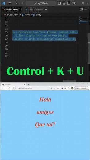 Aprende 8 trucos para escribir HTML en VS Code
