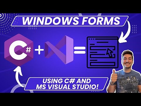How to Design a Windows Form Project Using Microsoft Visual Studio and C# Code!