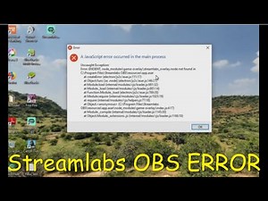 Streamlabs OBS Javascript Error Solution Must Watch Streamlabs OBS Error Fix