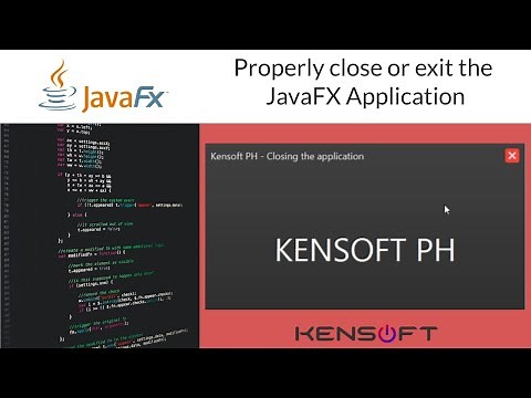 JavaFX Tutorial: Properly Close or Exit the JavaFX Application