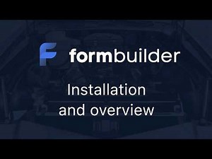 Form Builder overview (React, JavaScript, HTML)