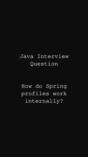 Spring Profiles | SpringBoot Interview Questions