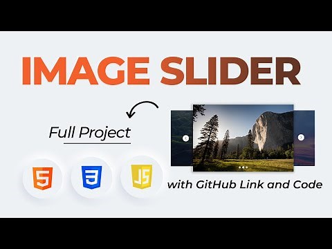 Image Slider Project using HTML, CSS and JavaScript | Responsive Image Slideshow with Buttons