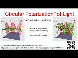 Circular Polarization of Light: VPython demo