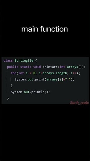 || Sort, Swap, Function, Calling function, output|| #shorts #java #education
