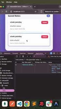 IndexedDB vs localStorage | Offline Storage & Performance Explained #javascript #frontend #coding