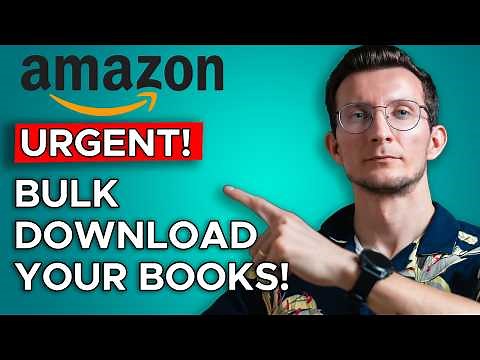 LAST CHANCE to Bulk Download Your Kindle Library – Here’s How! (Upgraded Script)