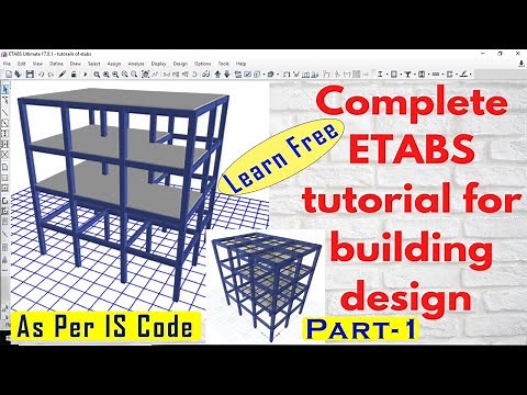 ETABS Tutorial For Building Design Part -1 | Modeling Of Building | ETABS Tutorial For Beginners
