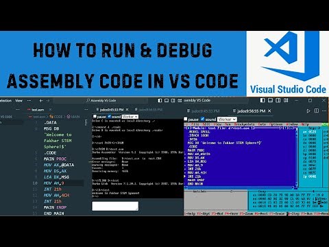 How to Run and Debug Assembly Code in VS Code | Assembly Language in VS Code | Memory in VS Code