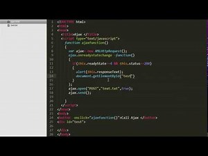 Simple Ajax in java script with example