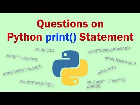 Practice Questions on Python print() statement