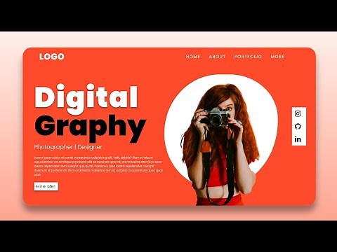Responsive Website Using HTML And CSS only | Animated Website header page design