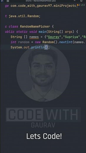 Java Random Name Picker in 15 Seconds | Mini Project