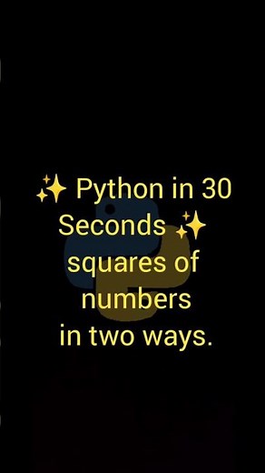 How to calculate squares in python #python #shorts