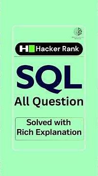 Complete Hackerrank sql questions|sql tutorial| sql full course|sql tutorial for beginners|SQL