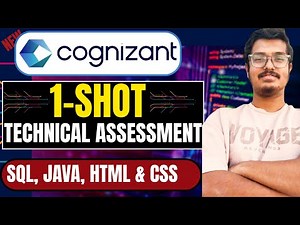Cognizant 1-SHOT Technical Assessment | SQL, JAVA, HTML & CSS | Cognizant Hiring