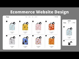 How To Make A Ecommerce Website Using Only HTML & CSS Step By Step | Responsive Website Design