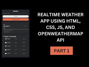 Realtime Weather App | HTML, CSS, JS | P1 | Header Design