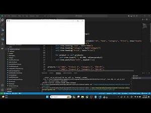 Creating Tables in Tkinter using the Treeview Widget
