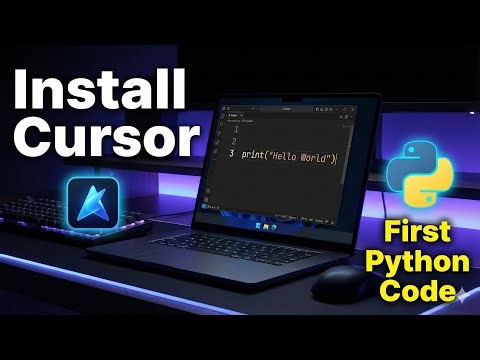 How to Install Cursor & Run Your First Python Program (Beginner Friendly) | Cursor | Install Cursor