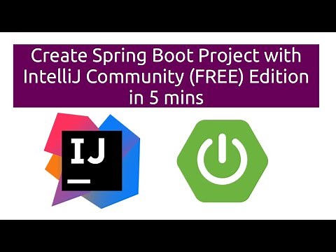 Create Spring Boot Project with IntelliJ Community (FREE) Edition in 5 mins