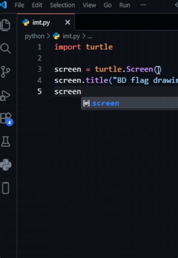 Create a Bangladesh Flag Using Python Code