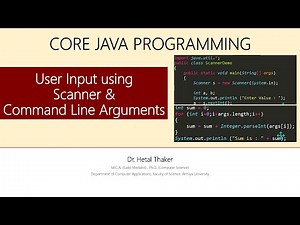 User Input using Scanner and Command Line Arguments