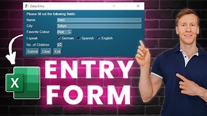 Create an Excel Data Entry Form in 10 Minutes with Python