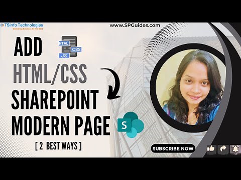 Add Custom HTML/CSS to SharePoint Modern Page | Embed HTML to SharePoint Page - 2 Ways Explained