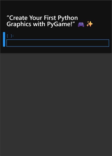 “Create Your First Python Graphics with PyGame!”#pythonchallenge #pythoncoding #python3 #numpy #programming #pythonforbeginners #pythonsofinstagram #codewithpython #challenge | Python Coding