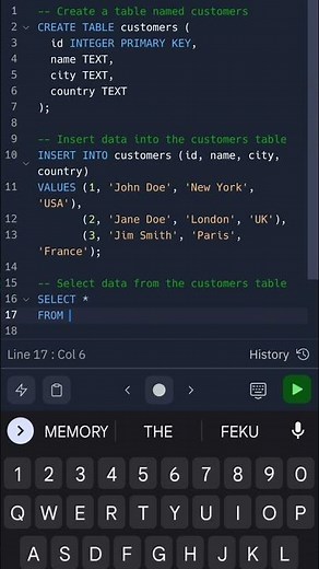 Simple SQL code || Structured Query Language || SQL || RDBMS #programming