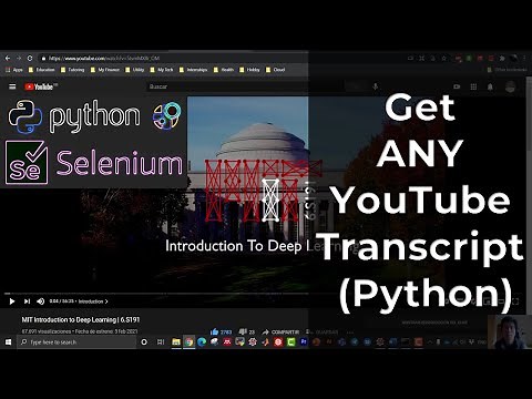 HOW TO: Get Transcript of ANY Youtube Video (Python)?