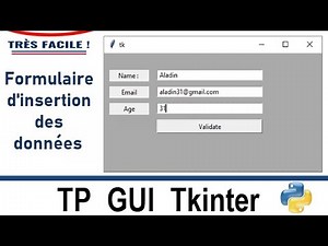 TP GUI Python Tkinter Solution Exercice 17