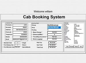 Cab Booking System in Python with Source Code - CodeAstro