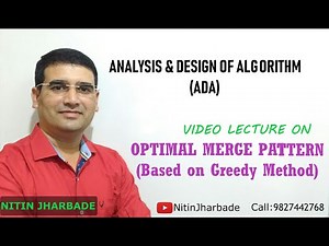 Optimal Merge Pattern