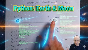 Python-based simulation of the Earth-Moon system orbital mechanics