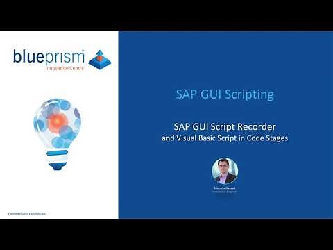Blue Prism & SAP GUI Scripting: From Script Recorder to Code Stage