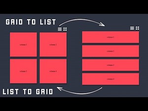 How To Create List View And Grid View Using Javascript